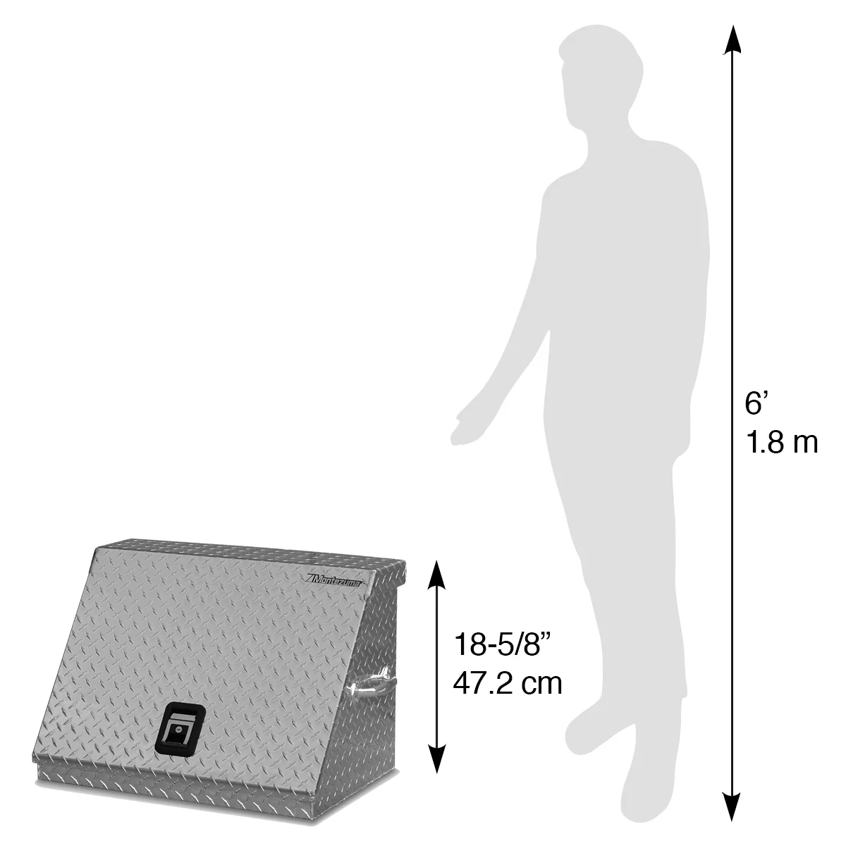 26 x 18 in. Aluminum Triangle Toolbox - Image 8