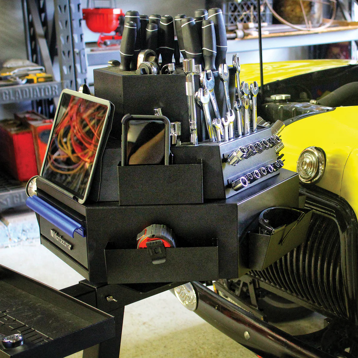 3-Tier Steel Mobile Revolving Tool Cart - Image 18