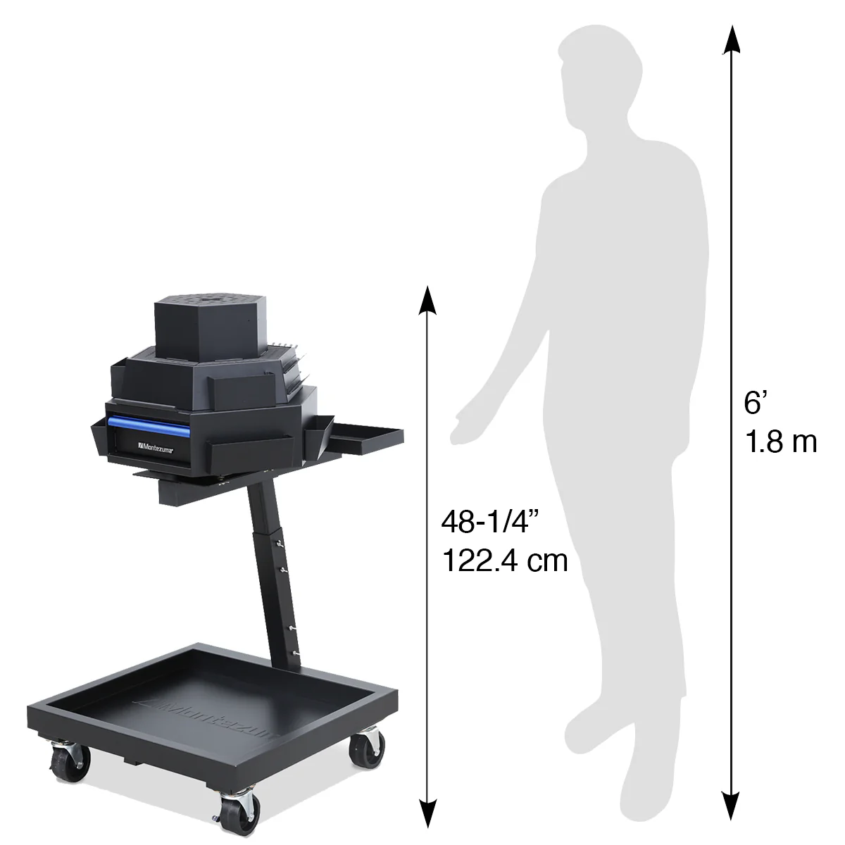 3-Tier Steel Mobile Revolving Tool Cart - Image 9