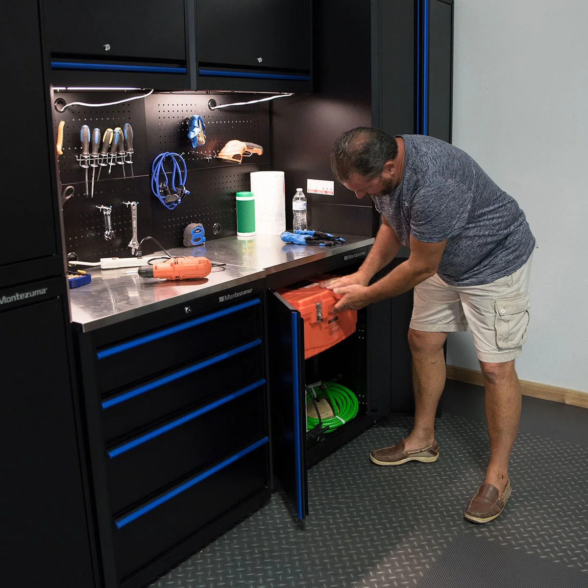 2-Door Base Cabinet with Stainless Steel Worktop - Image 11