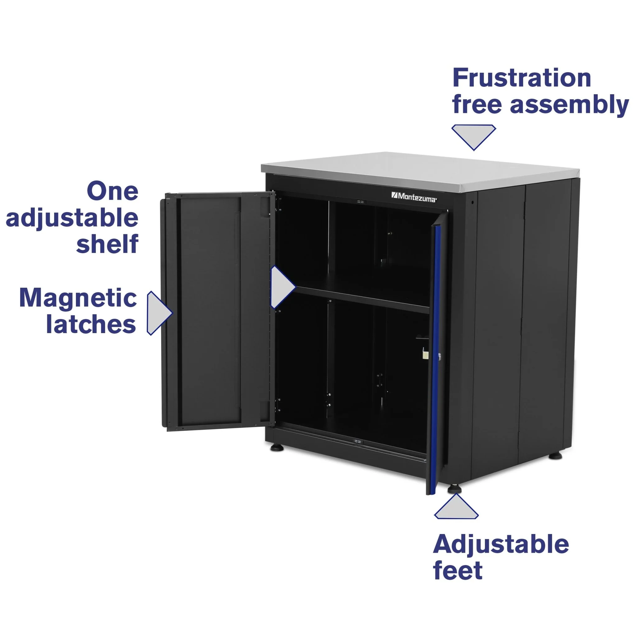 2-Door Base Cabinet with Stainless Steel Worktop - Image 13