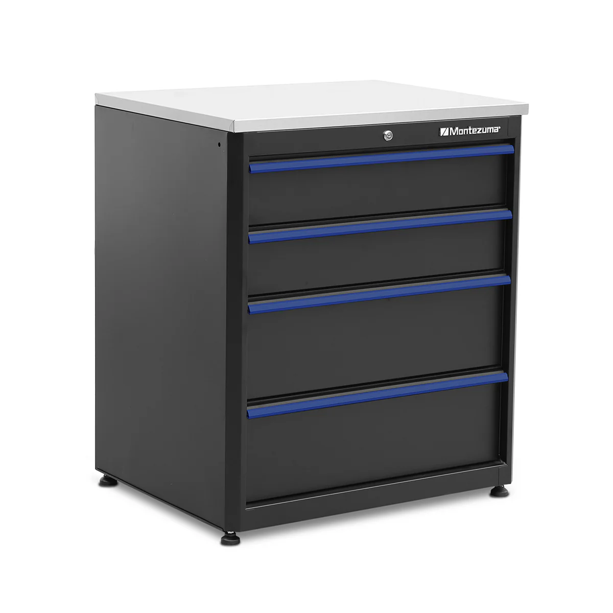 4-Drawer Base Cabinet with Stainless Steel Worktop - Image 3