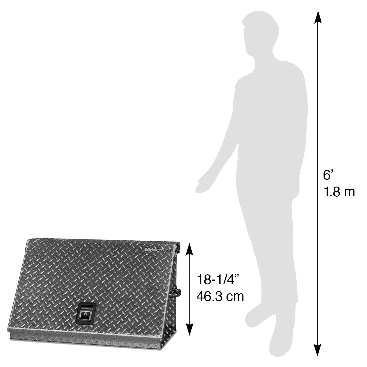 30 x 15 in. Aluminum Triangle Toolbox - Image 10