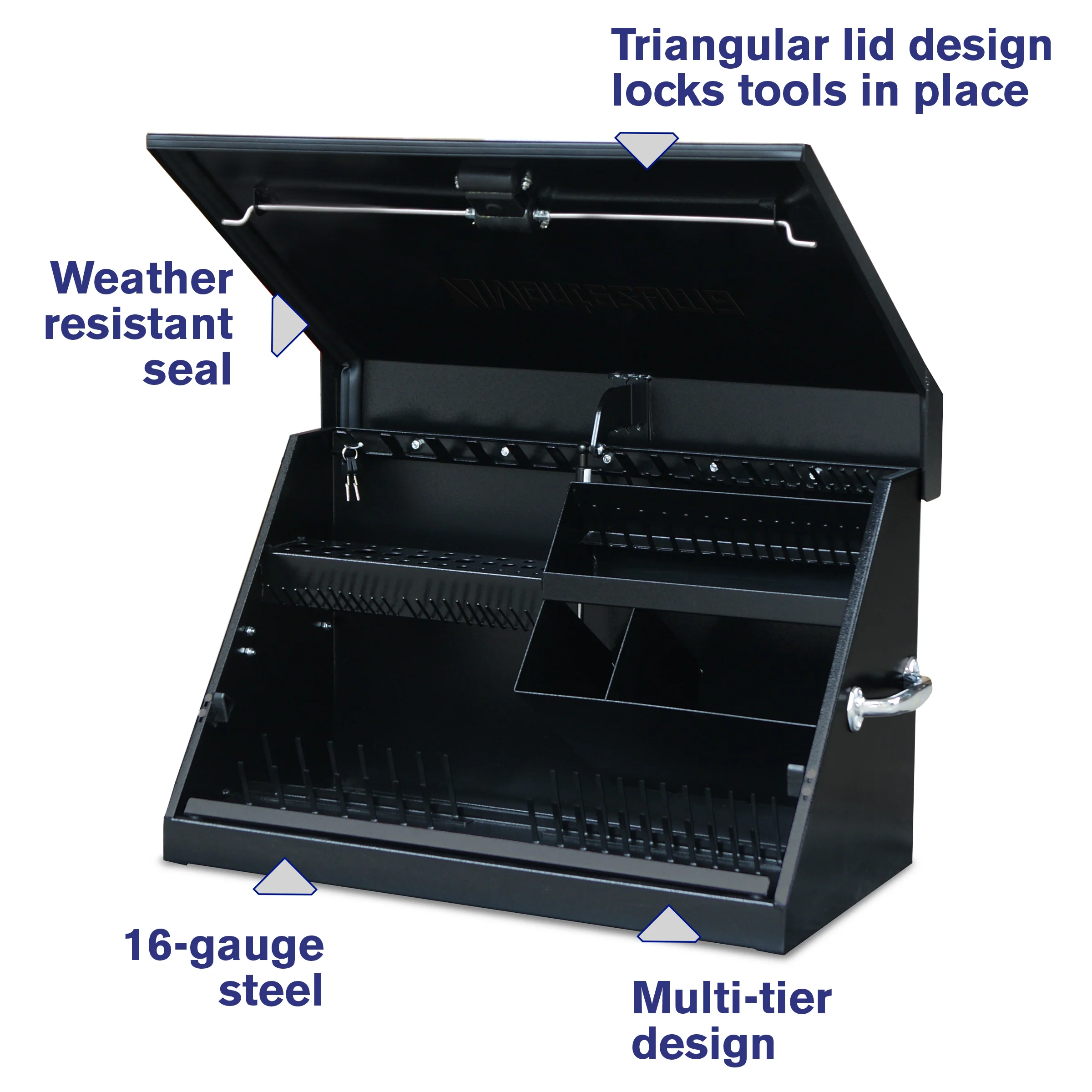 30 x 15 in. Steel Triangle Toolbox and 30 in. 5-Drawer Utility Cart Combo - Image 8
