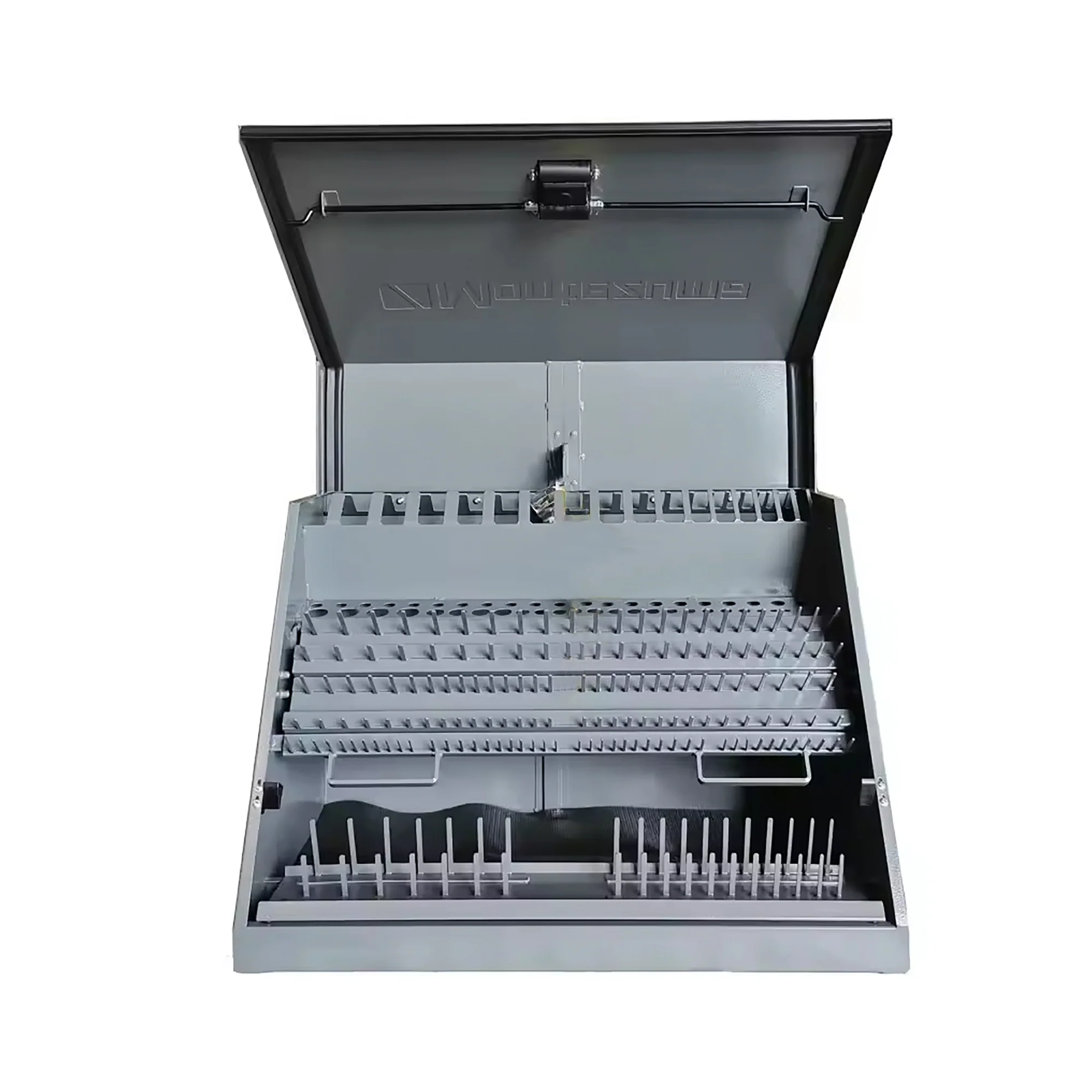 30 x 19 in. Steel Triangle Toolbox in Gray - Image 3