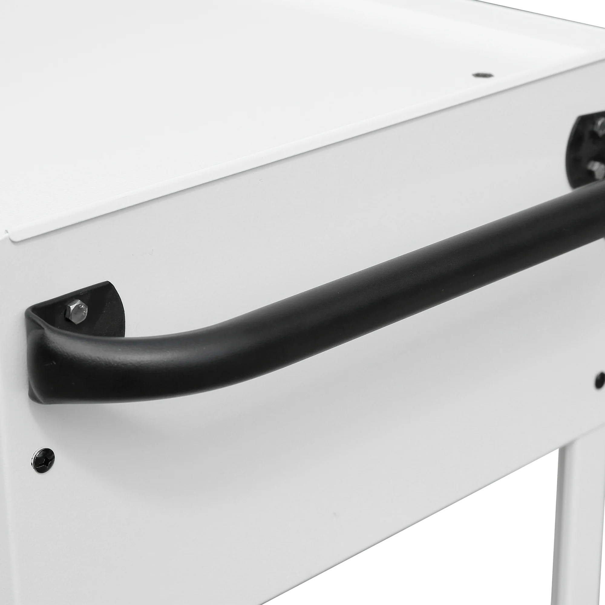 30x15 in. Triangle Toolbox and 31 in. 2-Drawer Utility Cart Combo in White - Image 9