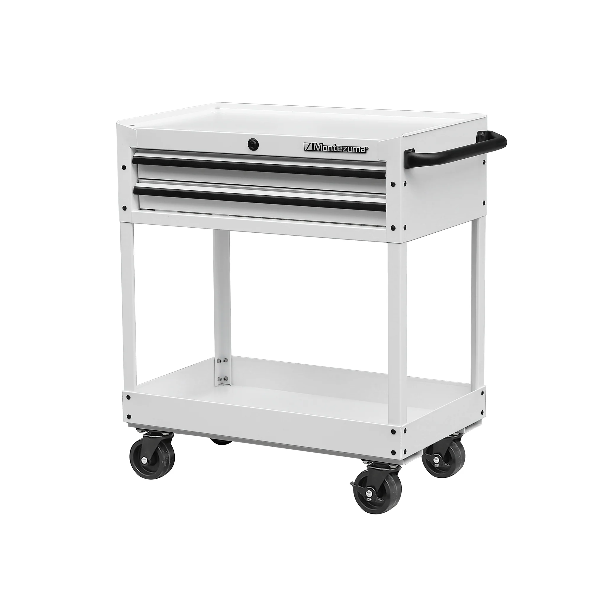 31 in. 2-Drawer Utility Cart in White - Image 6