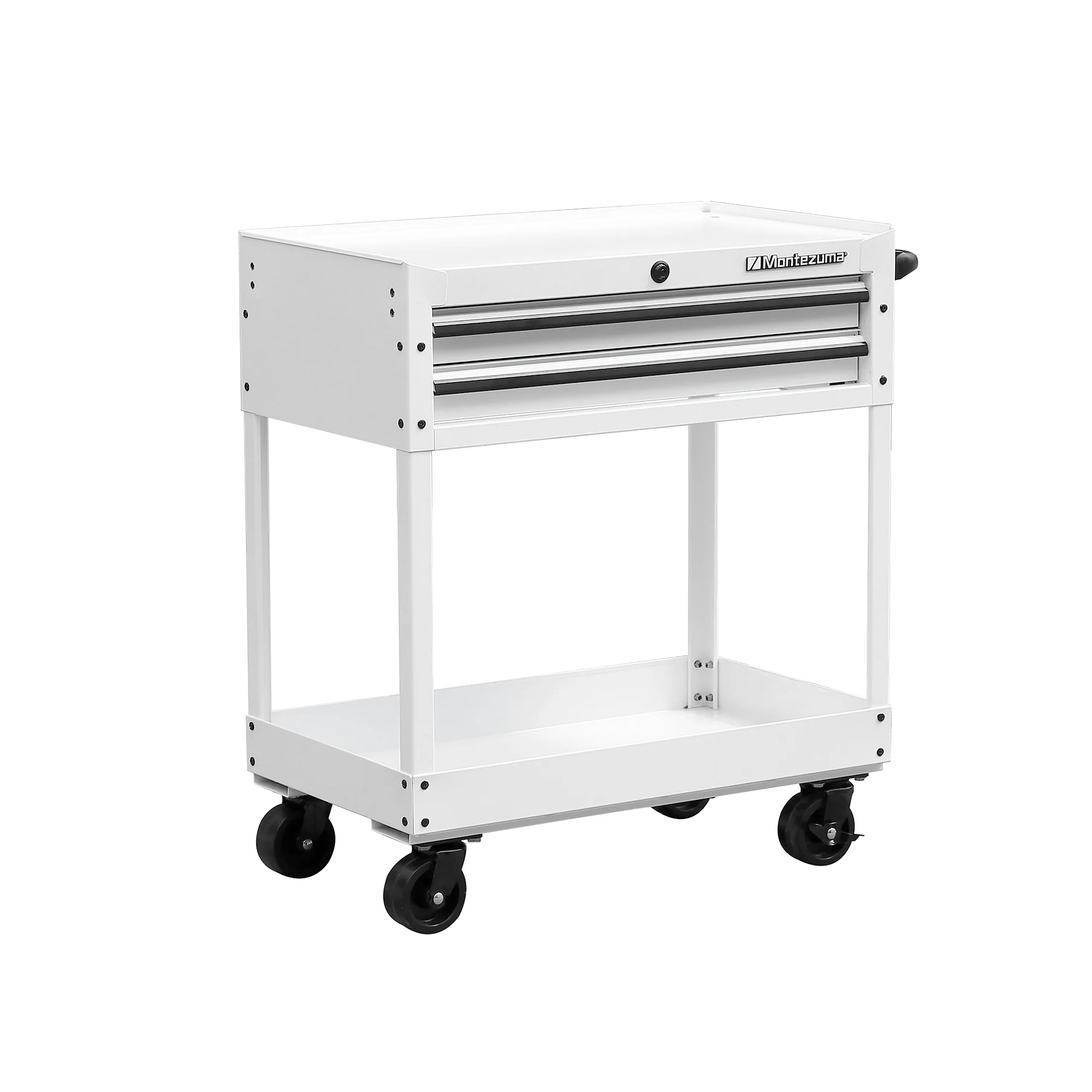 31 in. 2-Drawer Utility Cart in White - Image 7