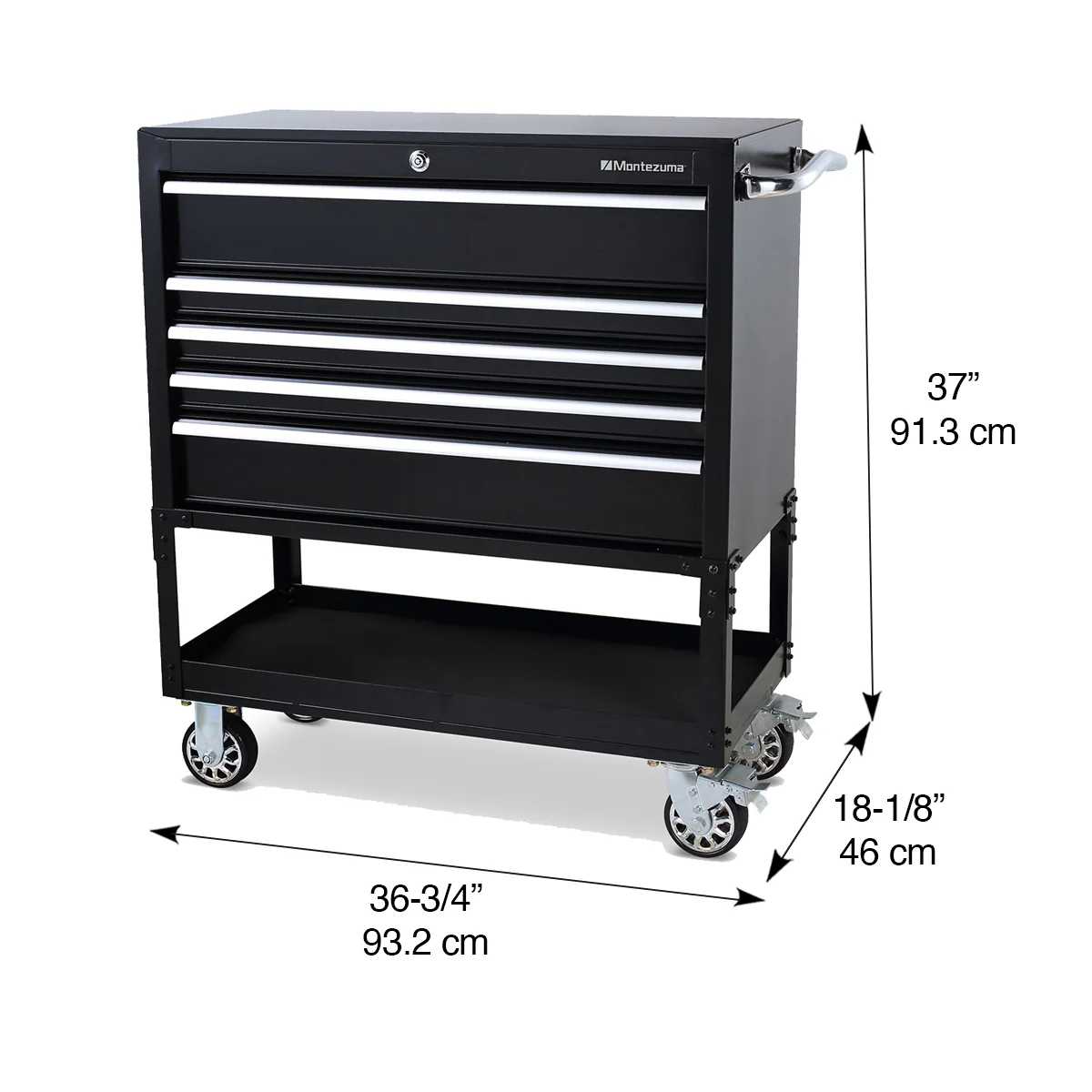 36 in. 5-Drawer Utility Cart - Image 15