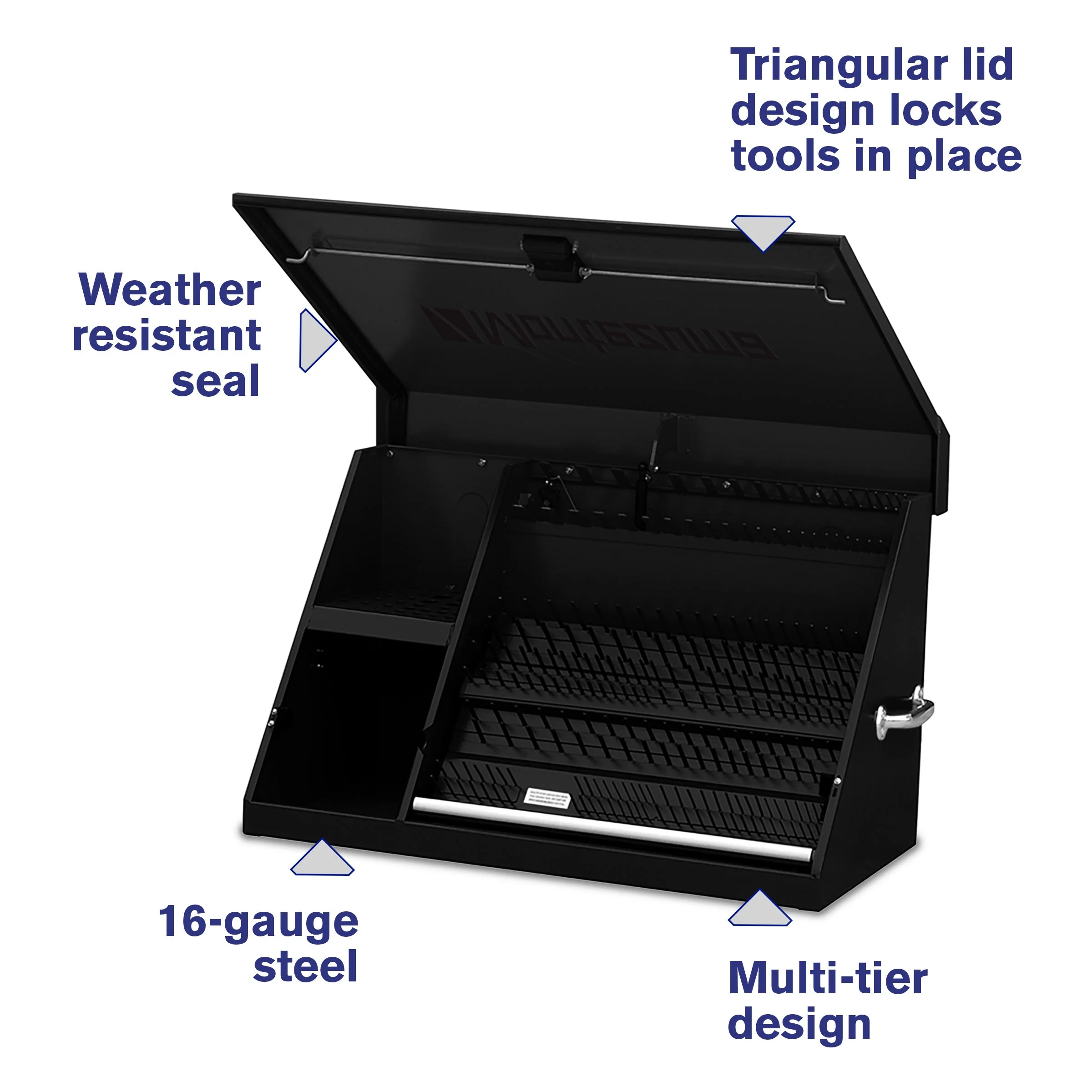 36 x 17 in. Steel Triangle Toolbox - Image 7