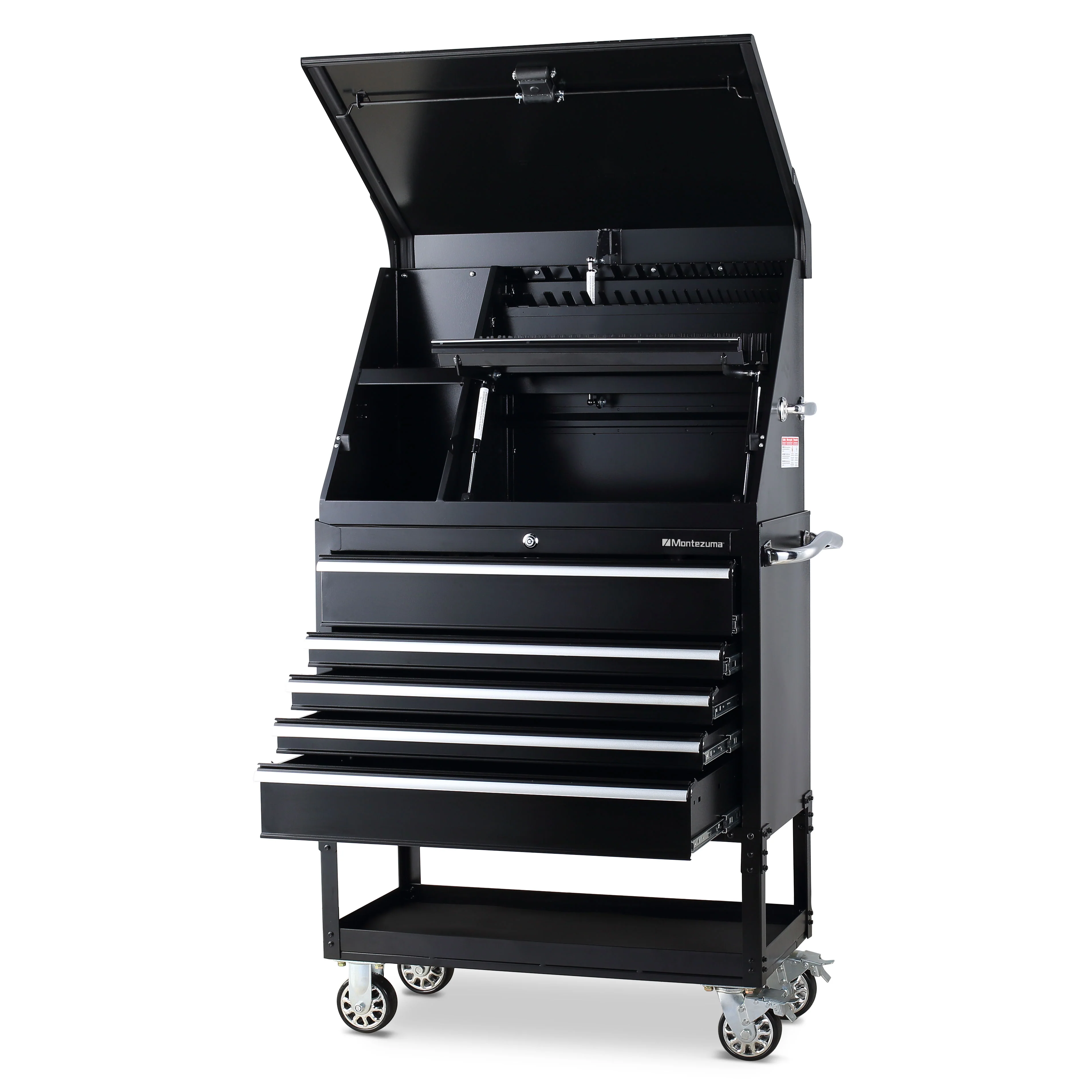 36 x 17 in. Steel Triangle Toolbox and 36 in. 5-Drawer Utility Cart Combo - Image 3