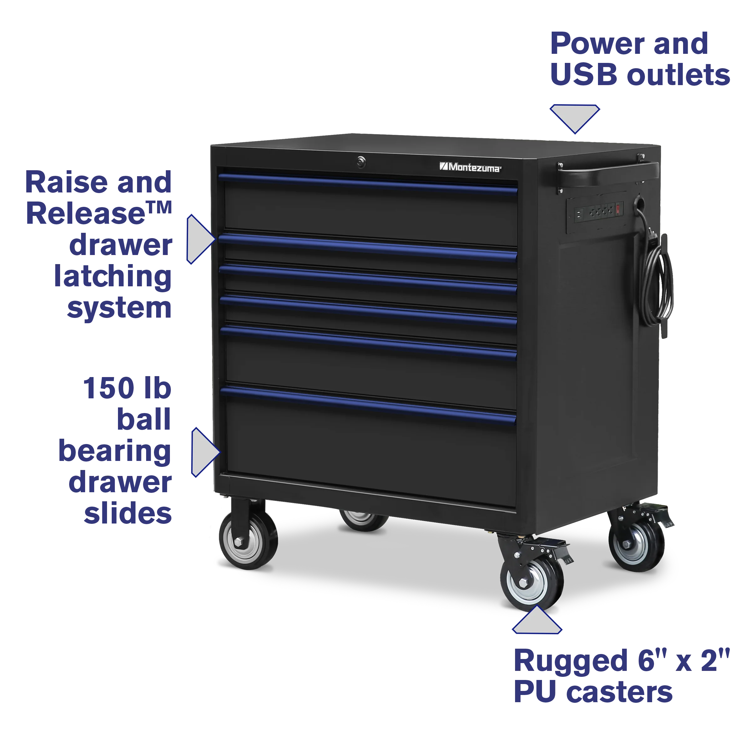 36 x 24 in. 6-Drawer Tool Cabinet - Image 14