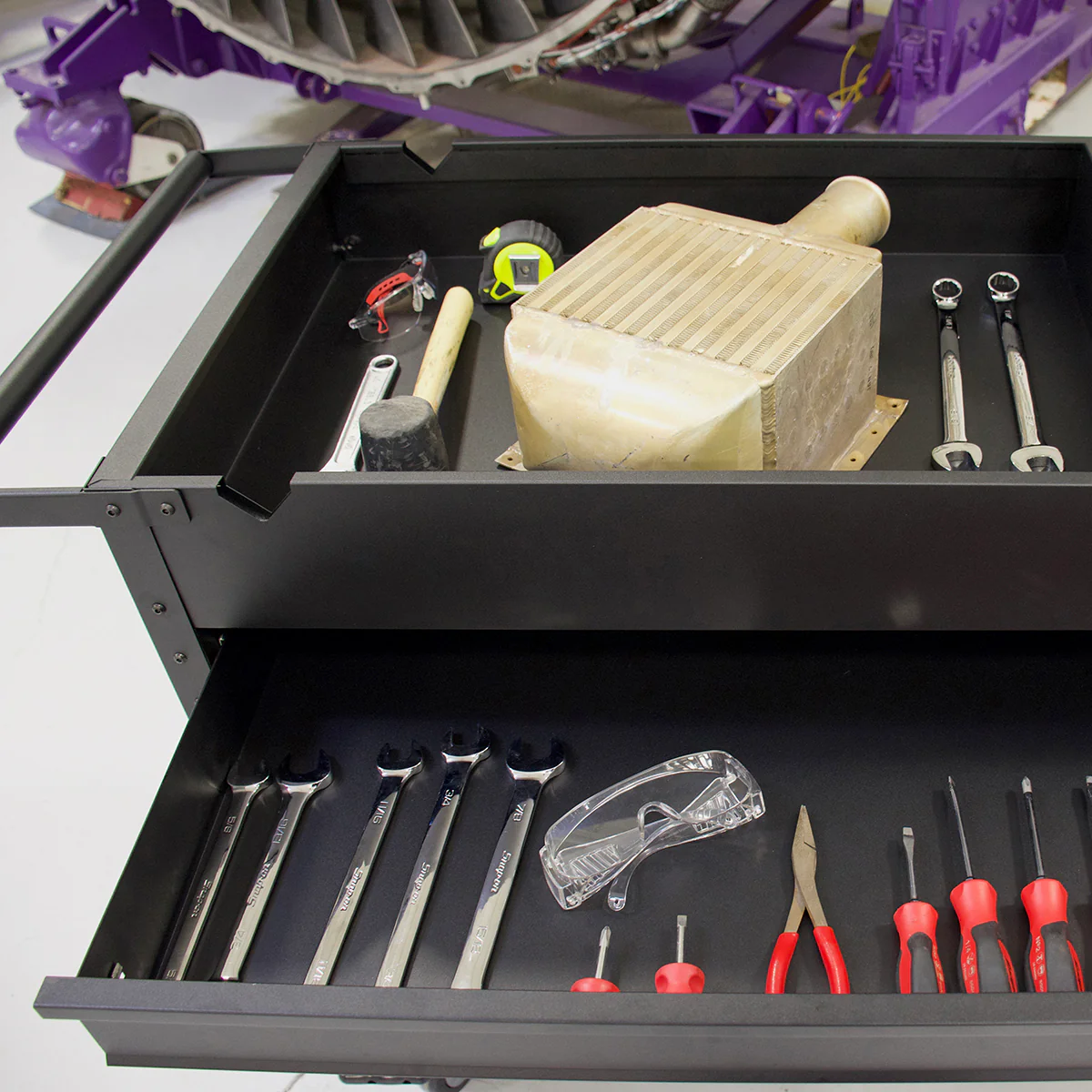 40 in. Mobile Work Cart with Power Tool Holder - Image 13