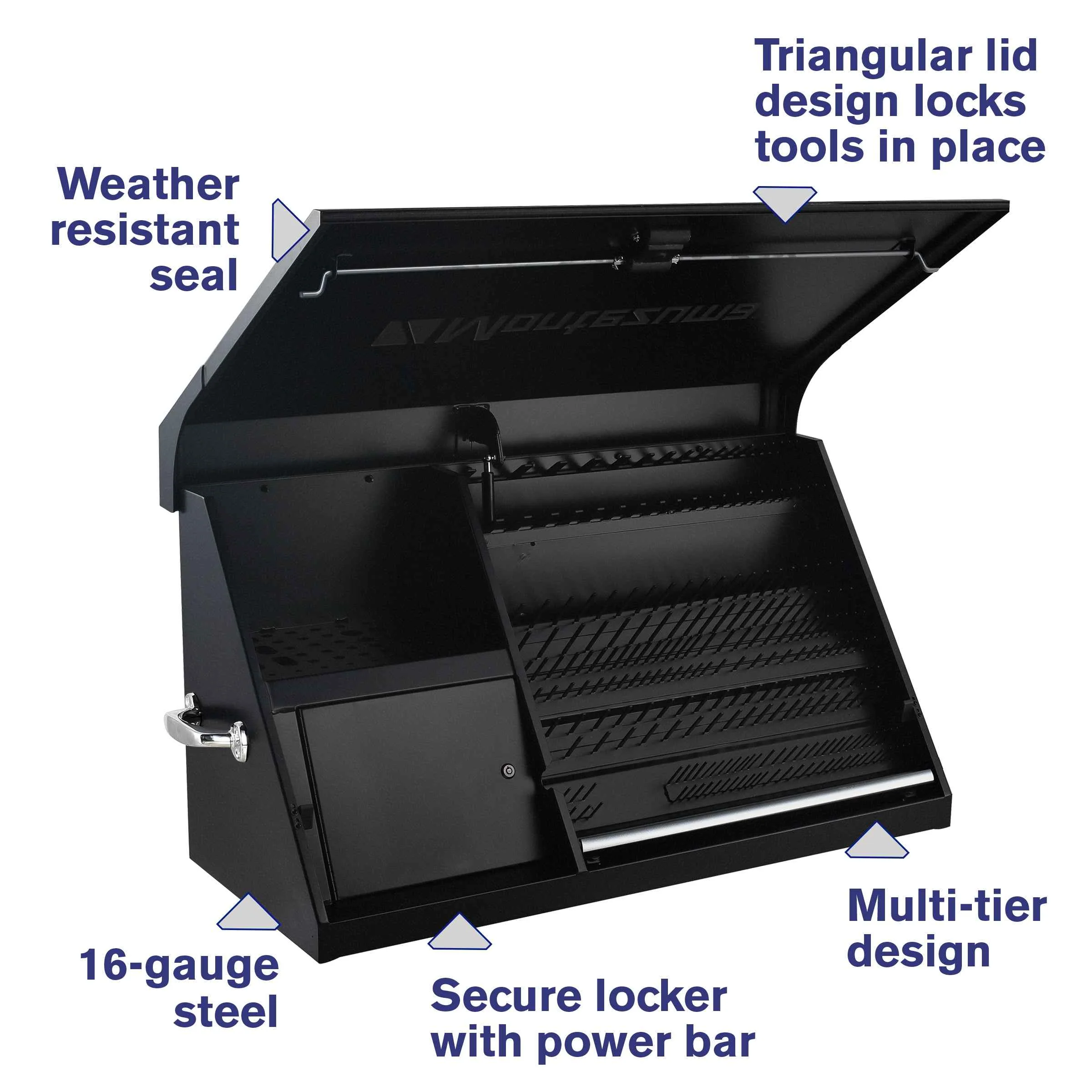 41 x 18 in. Steel Triangle Toolbox - Image 9