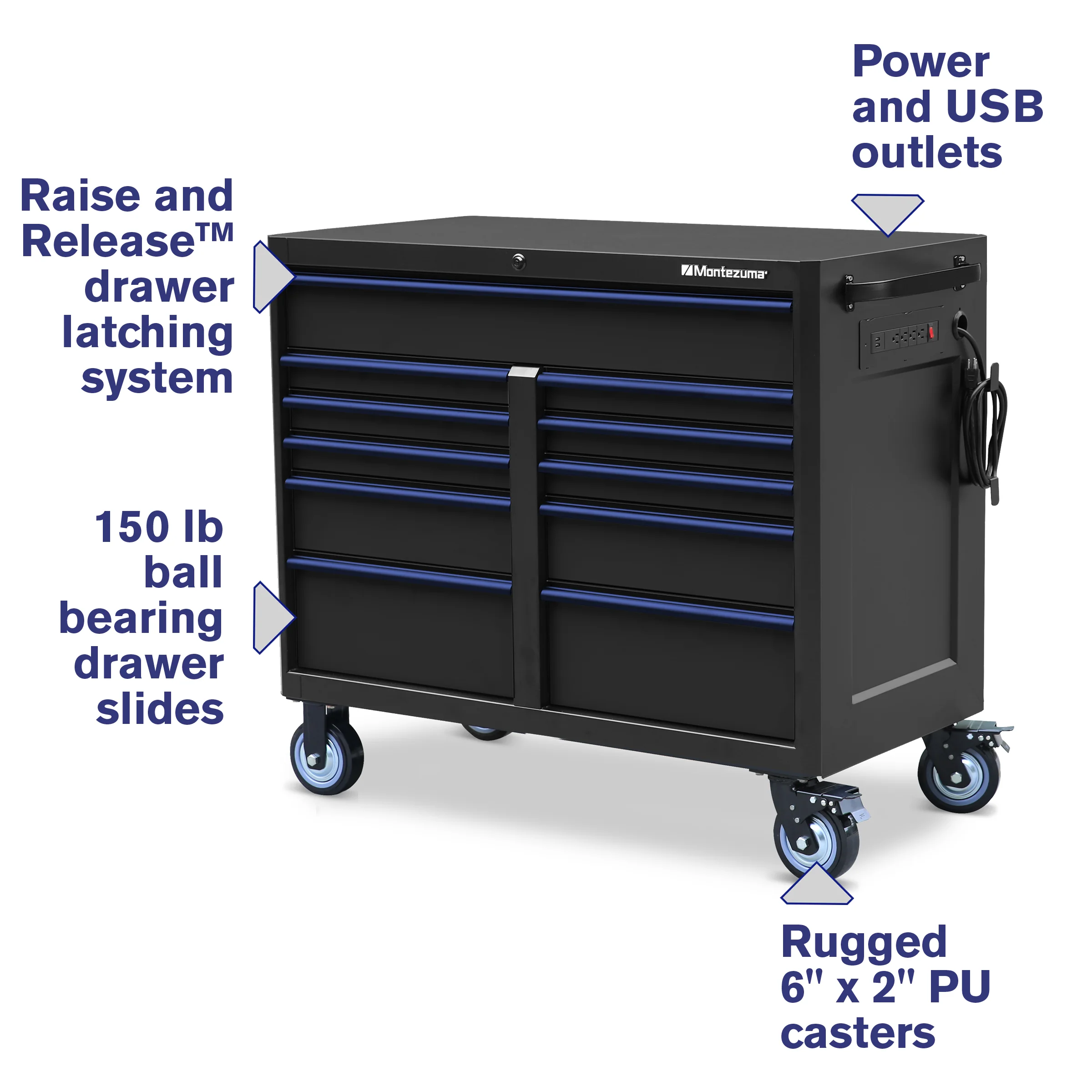 46 x 24 in. 11-Drawer Tool Cabinet - Image 16
