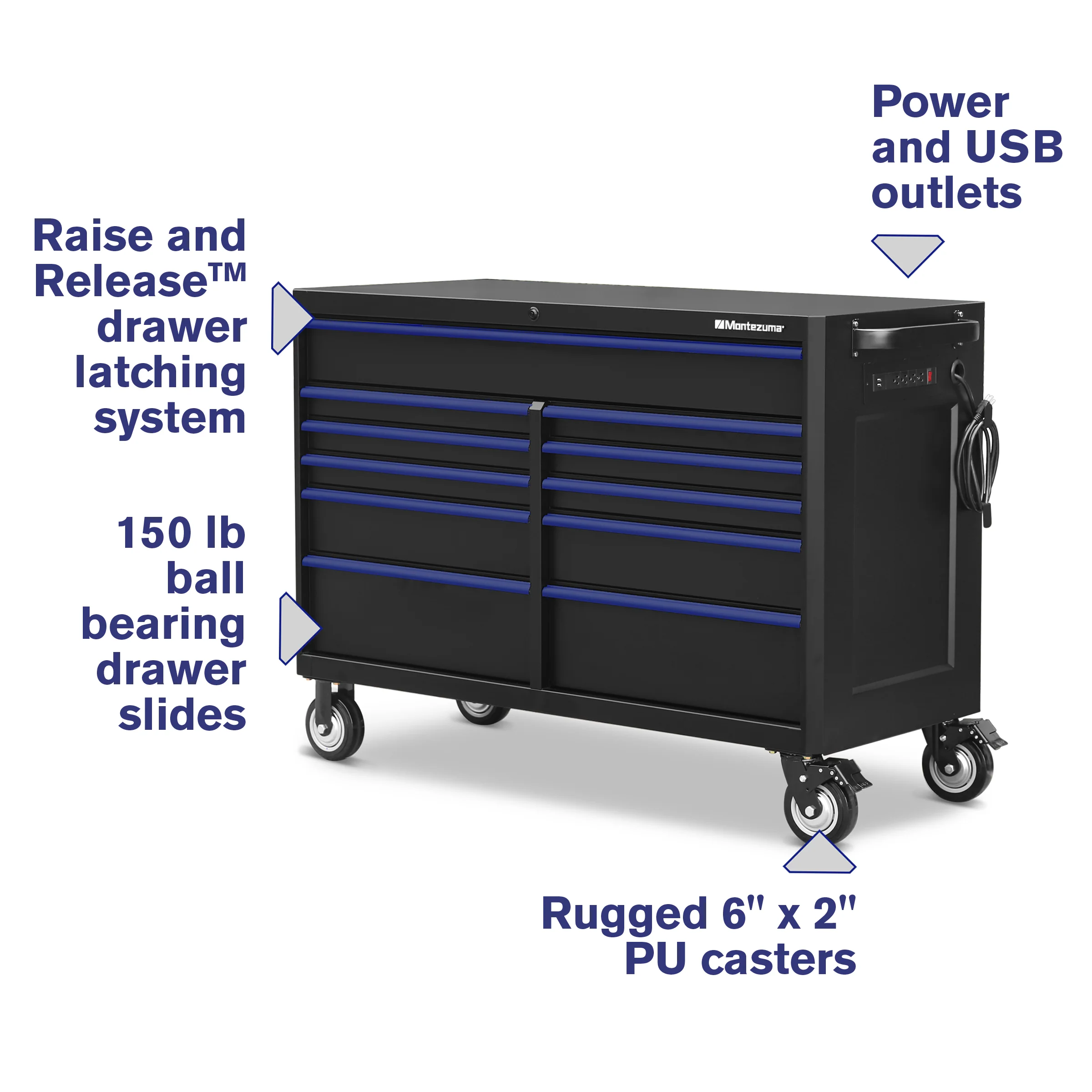 56 x 24 in. 11-Drawer Tool Cabinet - Image 16