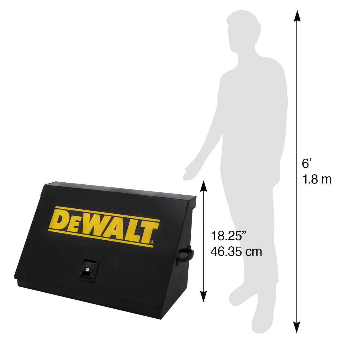 DeWalt 30" x 15" Triangle Toolbox in Black - Image 8