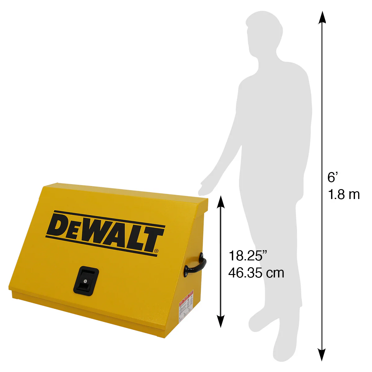 DeWalt 30" x 15" Triangle Toolbox in Yellow - Image 4