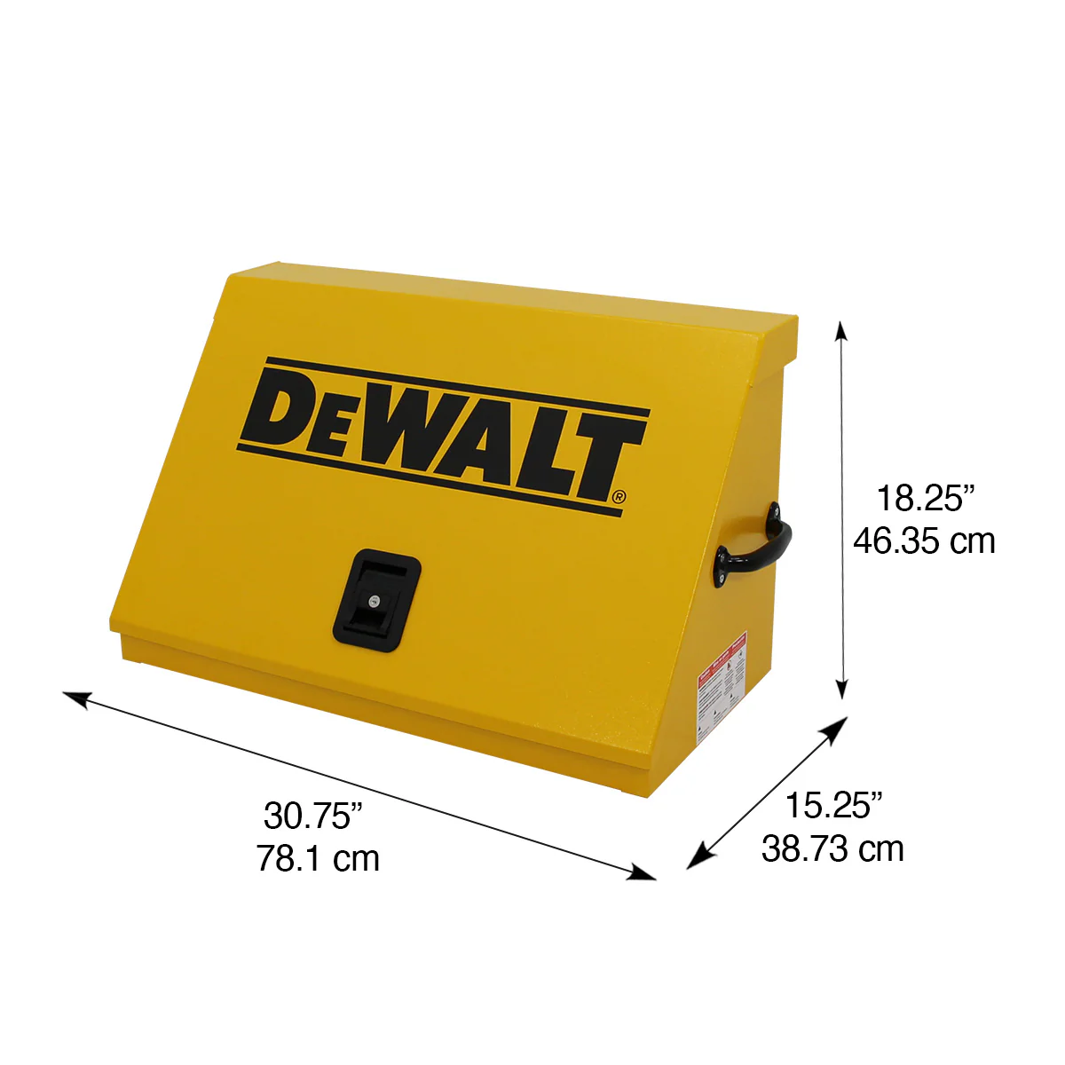DeWalt 30" x 15" Triangle Toolbox in Yellow - Image 6