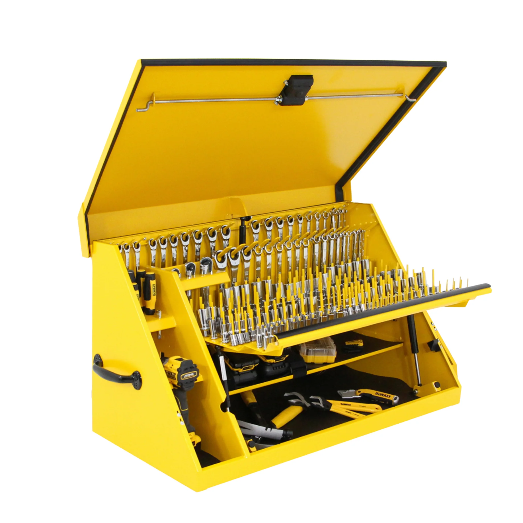 DeWalt 36" x 17" Triangle Toolbox in Yellow - Image 15