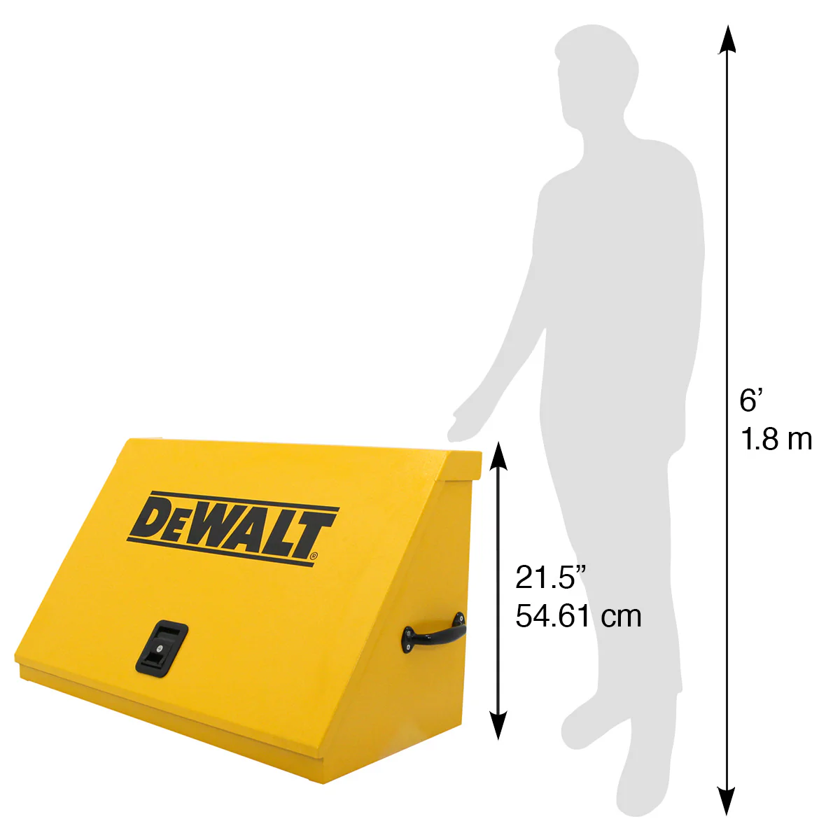 DeWalt 36" x 17" Triangle Toolbox in Yellow - Image 6